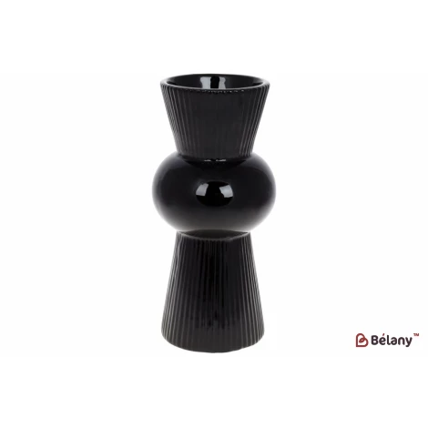 Керамическая ваза "Vesca black" 12.3*12.3*26.5см
