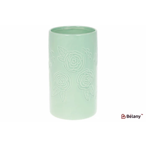 Керамическая ваза "Potentilla light green"