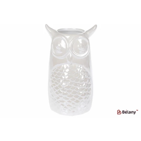 Керамическая ваза "Owl white"