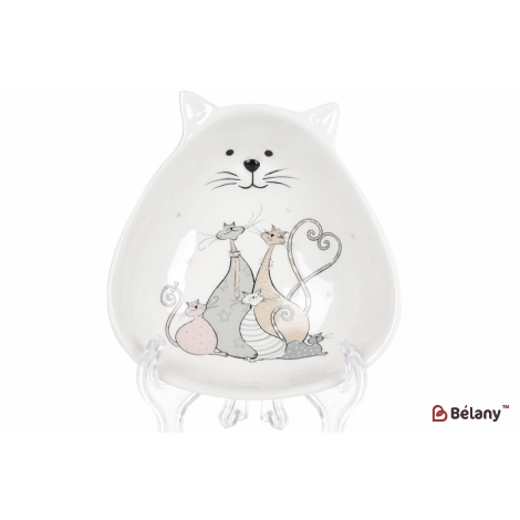 Керамическая пиала 12,8 см "Cat family"