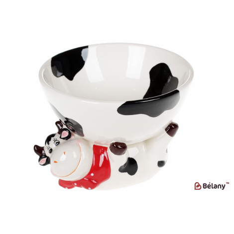 Керамическая пиала 16,5 см "Cow" с фигуркой