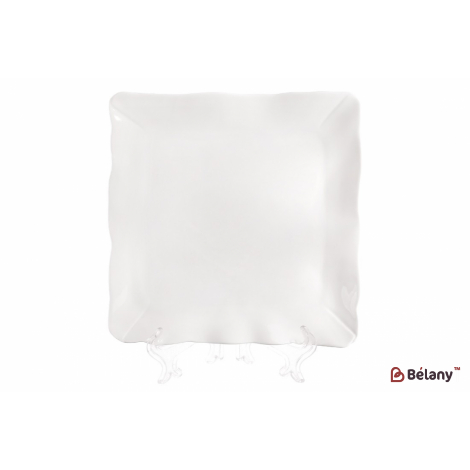 Фарфоровое сервировочное блюдо 20 см "Oleander ",белое