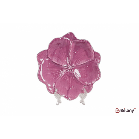 Фарфоровое блюдо, 18.5 cм "Lily ", глубокий розовый