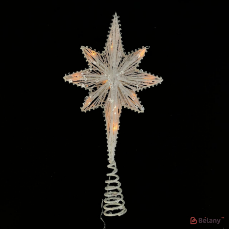 Topper pentru brad de Crăciun cu iluminare LED #2 White