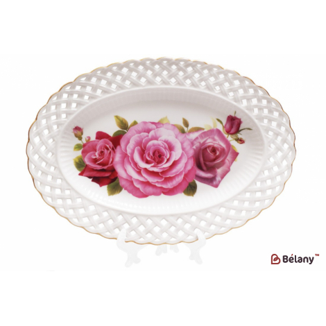 Фарфоровое овальное блюдо, 30 см "Marseilles" ,белое