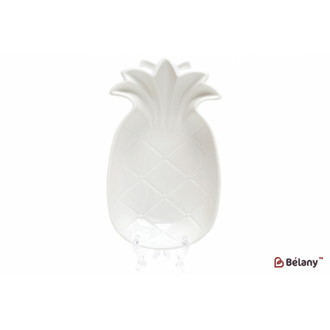 Фарфоровое блюдо, 29.5 см "Pineapple" ,белое