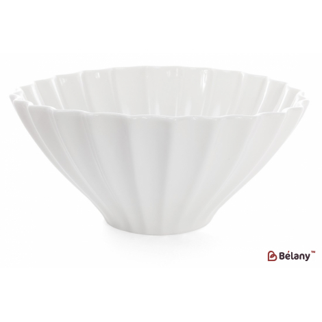 Фарфоровый салатник 23 см "Sunset" ,белый