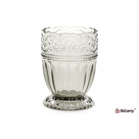 Резной стакан 325 мл "Telle",дымчато серый