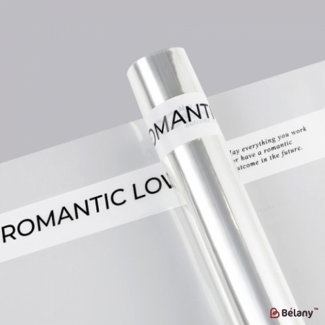 Hârtie de calc transparentă pentru flori „Alb romantic”