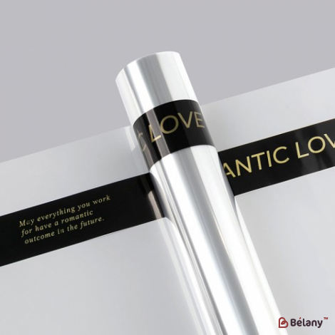 Hârtie de calc transparentă pentru flori „Negru romantic”