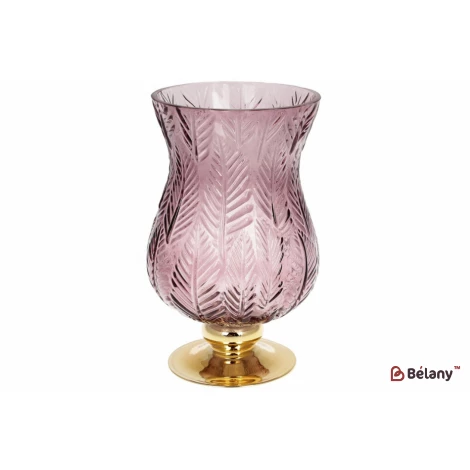 Стеклянная ваза "Klaso pink" 25