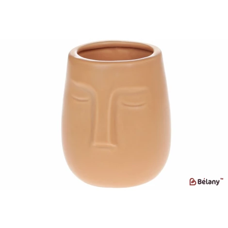 Ваза фарфоровая "Laura face" peach