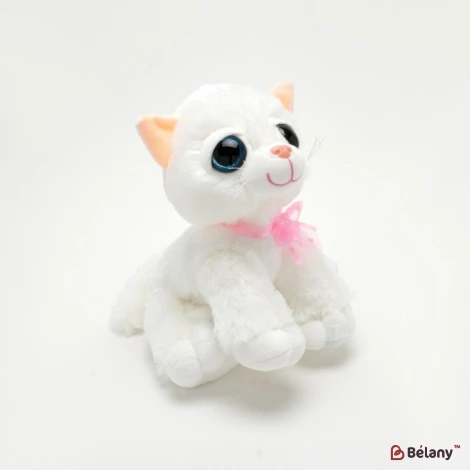 Мягкая игрушка кошка "Snow" с мелодией