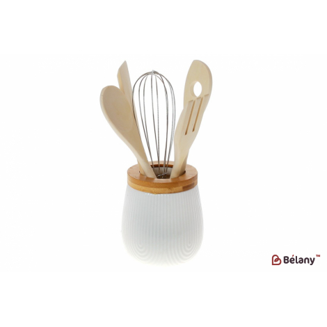 Керамическая подставка в наборе с кухонными принадлежностями 10,5 см "Nagoya "