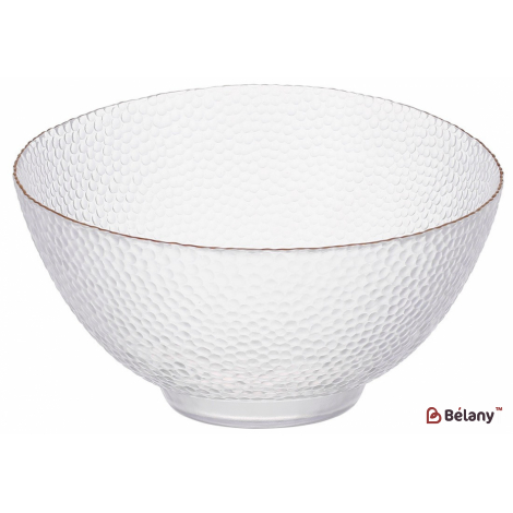 Стеклянный салатник 17 см "Circles" прозрачный