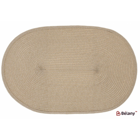 Салфетка для сервировки (плейсмат) 44 см овальная "Ollie" бежевый