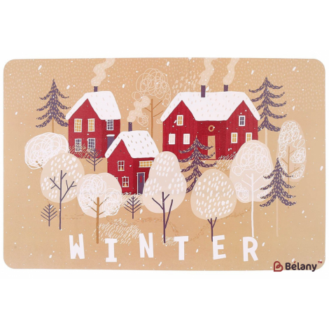 Салфетка для сервировки (плейсмат) 43 см "Winter" бежевый