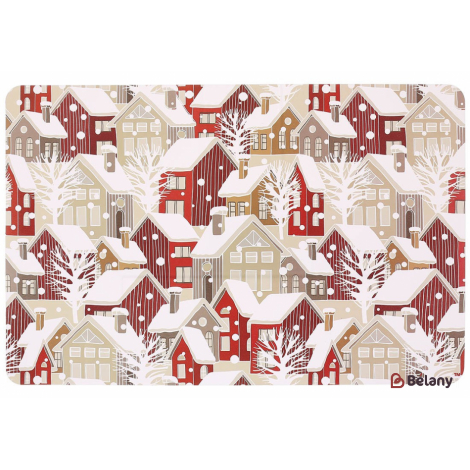 Салфетка для сервировки (плейсмат) 43 см "Christmas " разноцветный