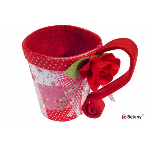 Декоративная корзина 16,5 см "Rafflesia", красный