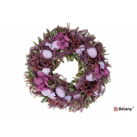 Пасхальный венок (декоративный) 36 см "Lavandula" лавандовый