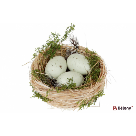 Декоративное пасхальное гнездо 10 см "Nest" белый