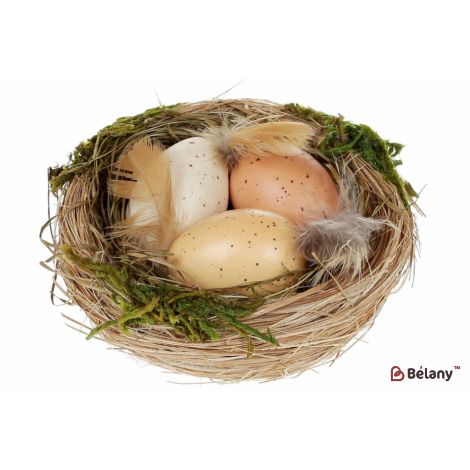 Декоративное пасхальное гнездо 10 см "Nest" коричневый