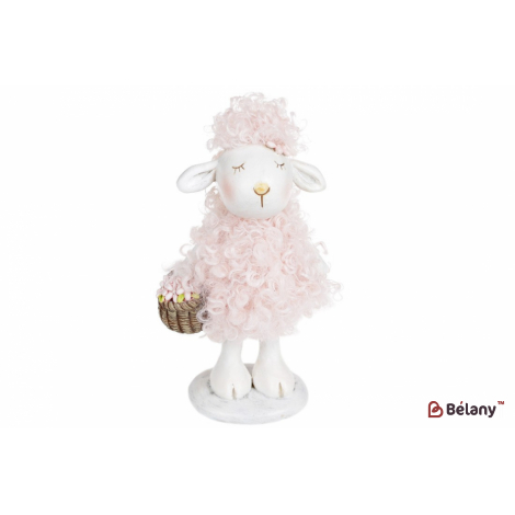 Пасхальная фигура (декор) 16,5 см "Laskushka", розовый