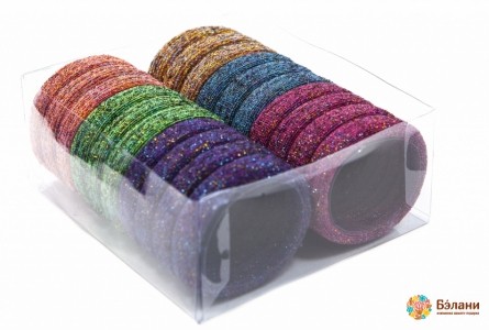 Bandă Elastică Fără Cusături Cu Lurex Închis La Culoare
