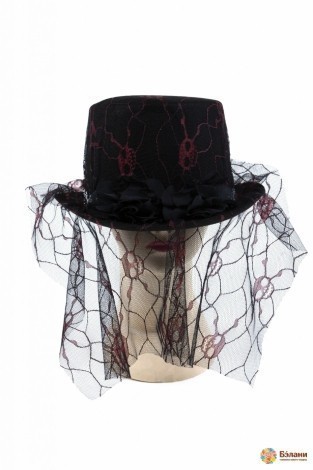 Palarie De Top „Halloween” Cu Voal