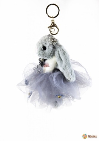 Breloc „Iepuraș În Fustă Cu Flori”