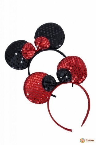 Bandita „Minnie Mouse” Cu Paiete