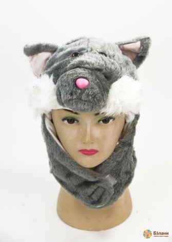 Palarie De Carnaval "pisica Gri"