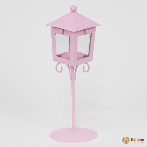 Sfeșnic Decorativ „Lantern” Roz