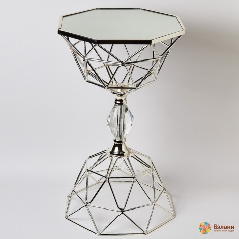 Suport Metalic "mirror Table" Argintiu S