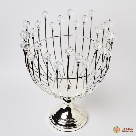 Metal "fruit Bowl" Argintiu L