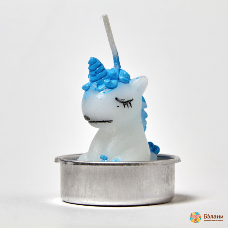 Lumanari "little Unicorn Nr. 1" Albastre