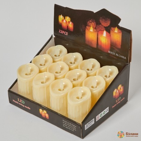 Lumanare Decorativa "pendulum" M 12 Buc. Cu Iluminare De Fundal Led