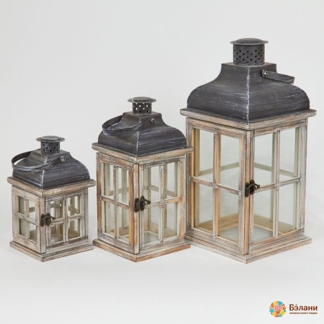 Set Felinare Din Lemn "kolaps"