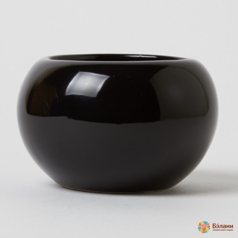 Ghiveci Din Ceramică "ball" Negru