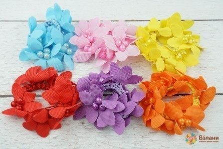 Banda Elastica "cornflower" Cu Perle