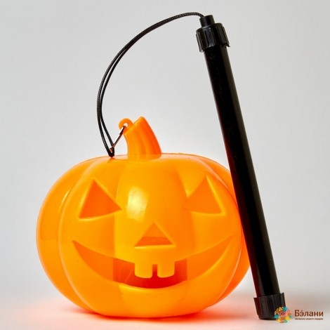 Decor „Dovleac Care Râde” Cu Iluminare Led M