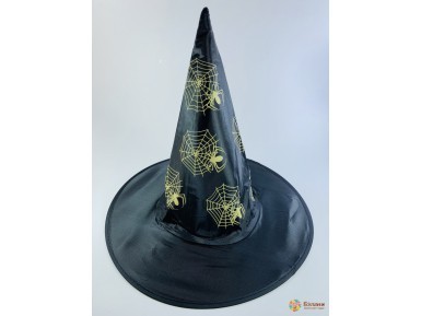 Șapca Vrăjitoarei Cu Păianjeni Aurii