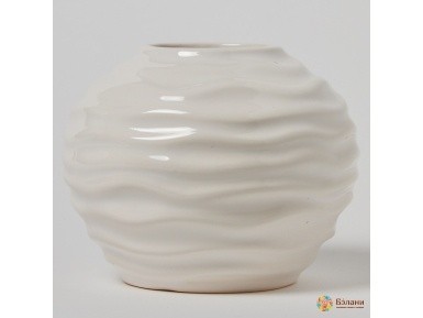 Vază Ceramică „Rifl” Alb