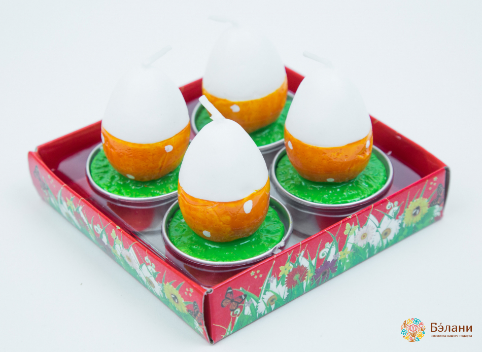 Lumanare De Paste Portocalie