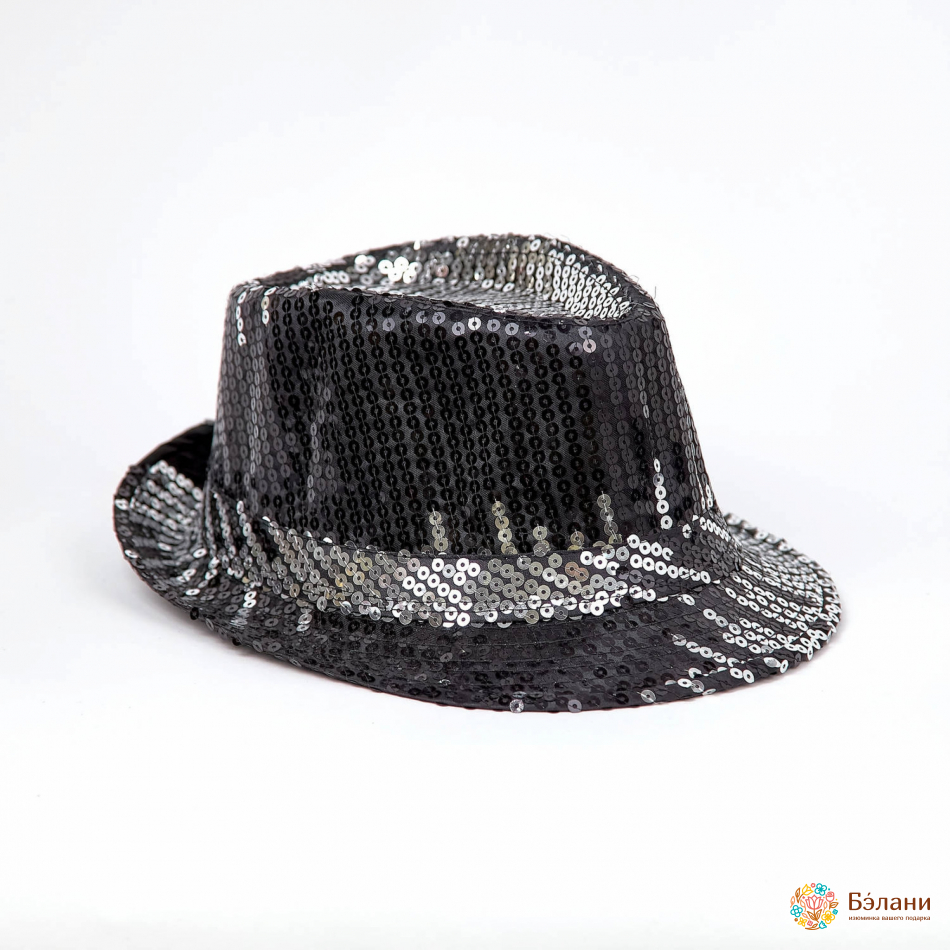 Palarie Disco Negru-Argintiu