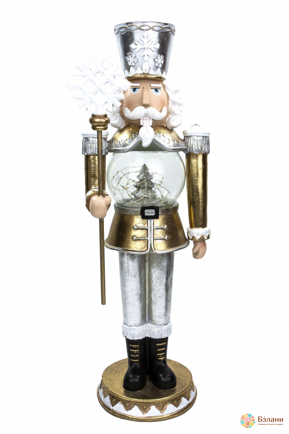 Decor De Anul Nou „Spărgătorul De Nuci” Cu Iluminare Led Albă