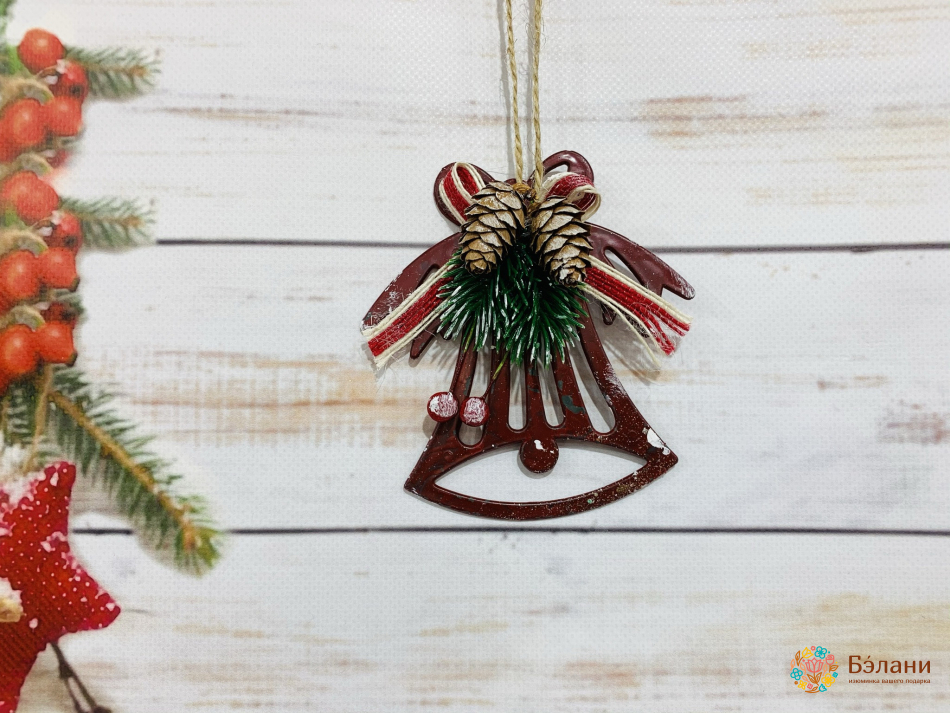 Jucărie Pentru Brad De Crăciun „Clopoțel De Burgundia”