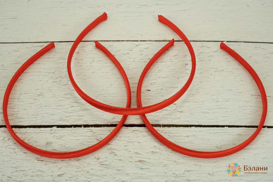 Cerc „Satin Blank” Roșu