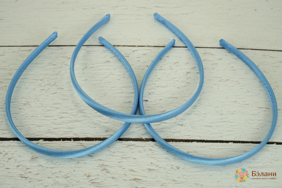 Cerc "satin Blank" Albastru