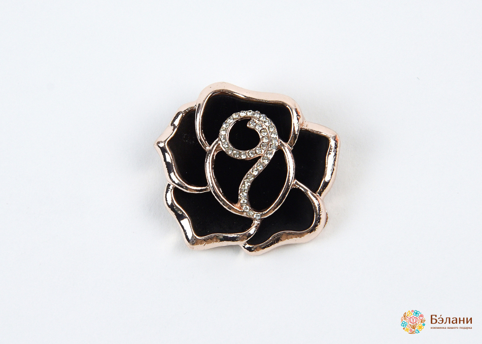 Brosa "trandafir Emailat"